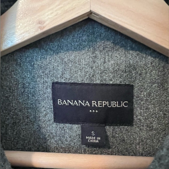 Banana Republic Wool Gray Front Zipper Car Coat - Picture 4 of 9